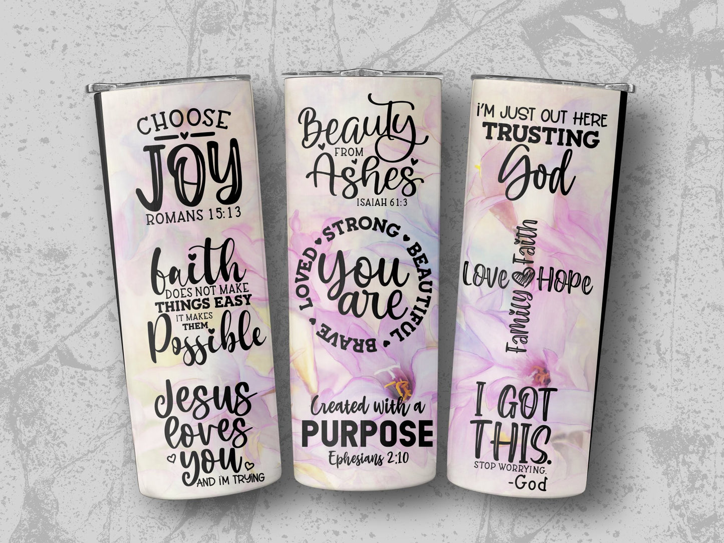 Inspirational Scripture Motivational Quotes Tumbler product