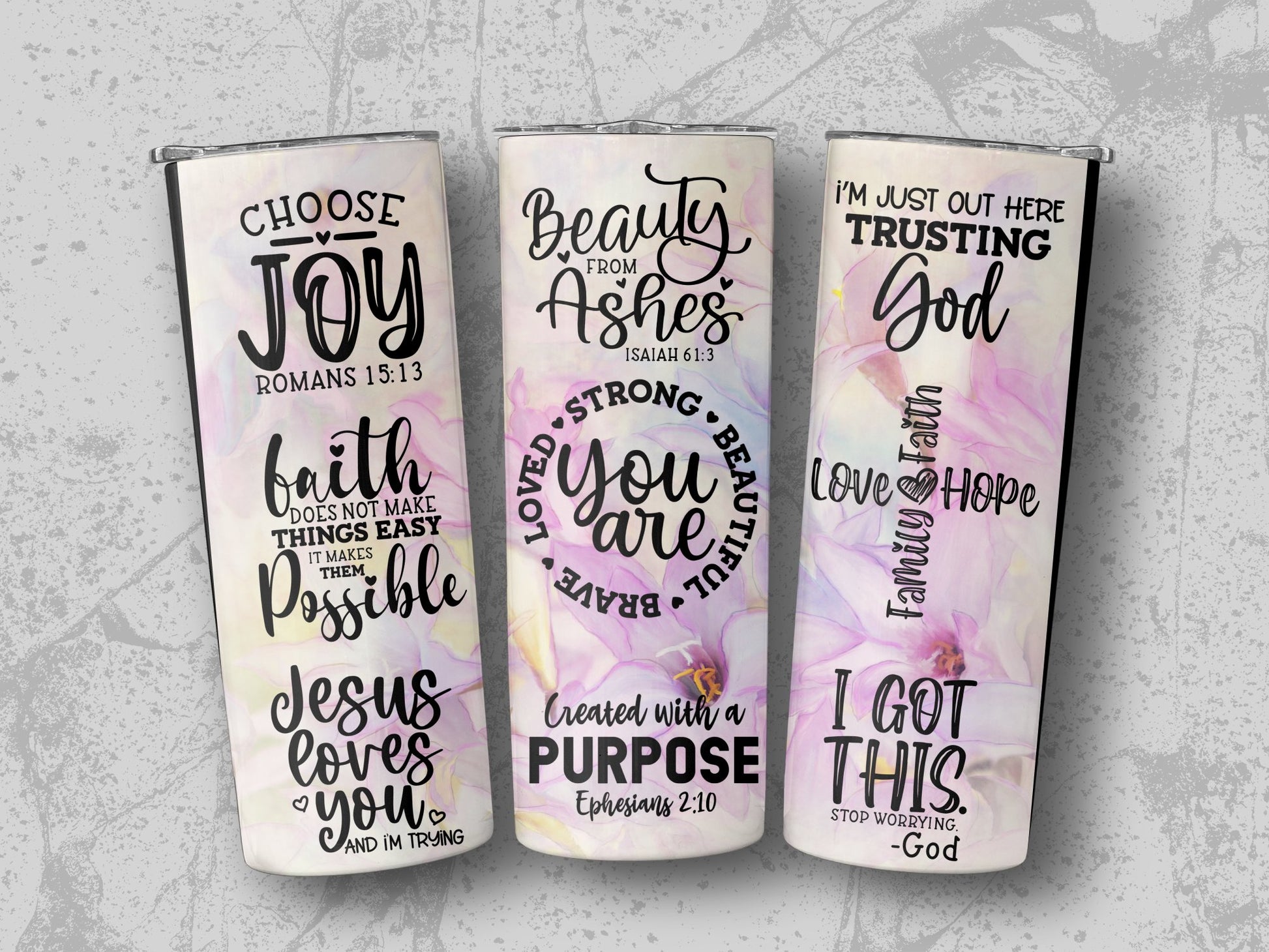 Inspirational Scripture Motivational Quotes Tumbler product