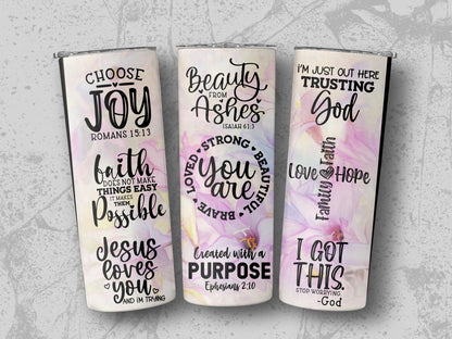 Inspirational Scripture Motivational Quotes Tumbler product