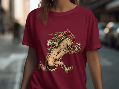 Running Taco Graphic Design T-shirt product type
