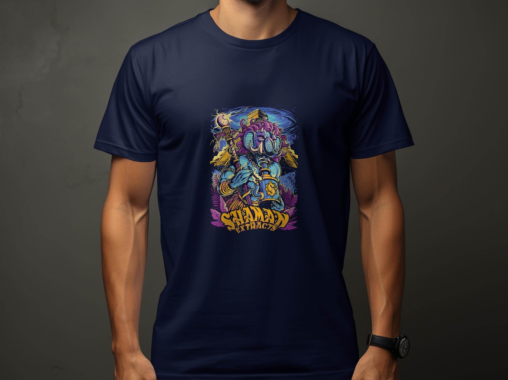 Shaman Extracts Colorful Design Graphic Artwork T-Shirt - Design & Vybe