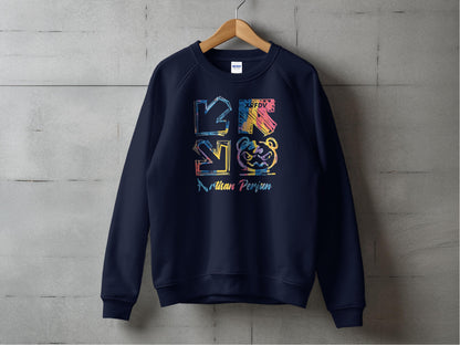 Colorful Bear Graphic Print Dark Blue Product