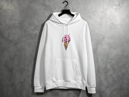 Ice Cream Skull Cone Graphic Illustration for Hoodie - Design & Vybe