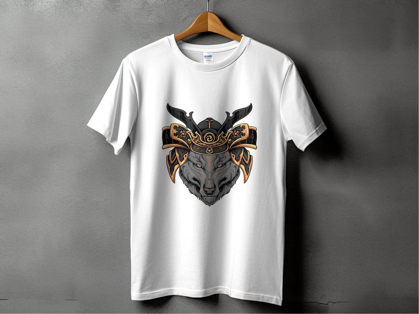 Fierce Wolf Samurai Warrior Graphic T-Shirt - Design & Vybe