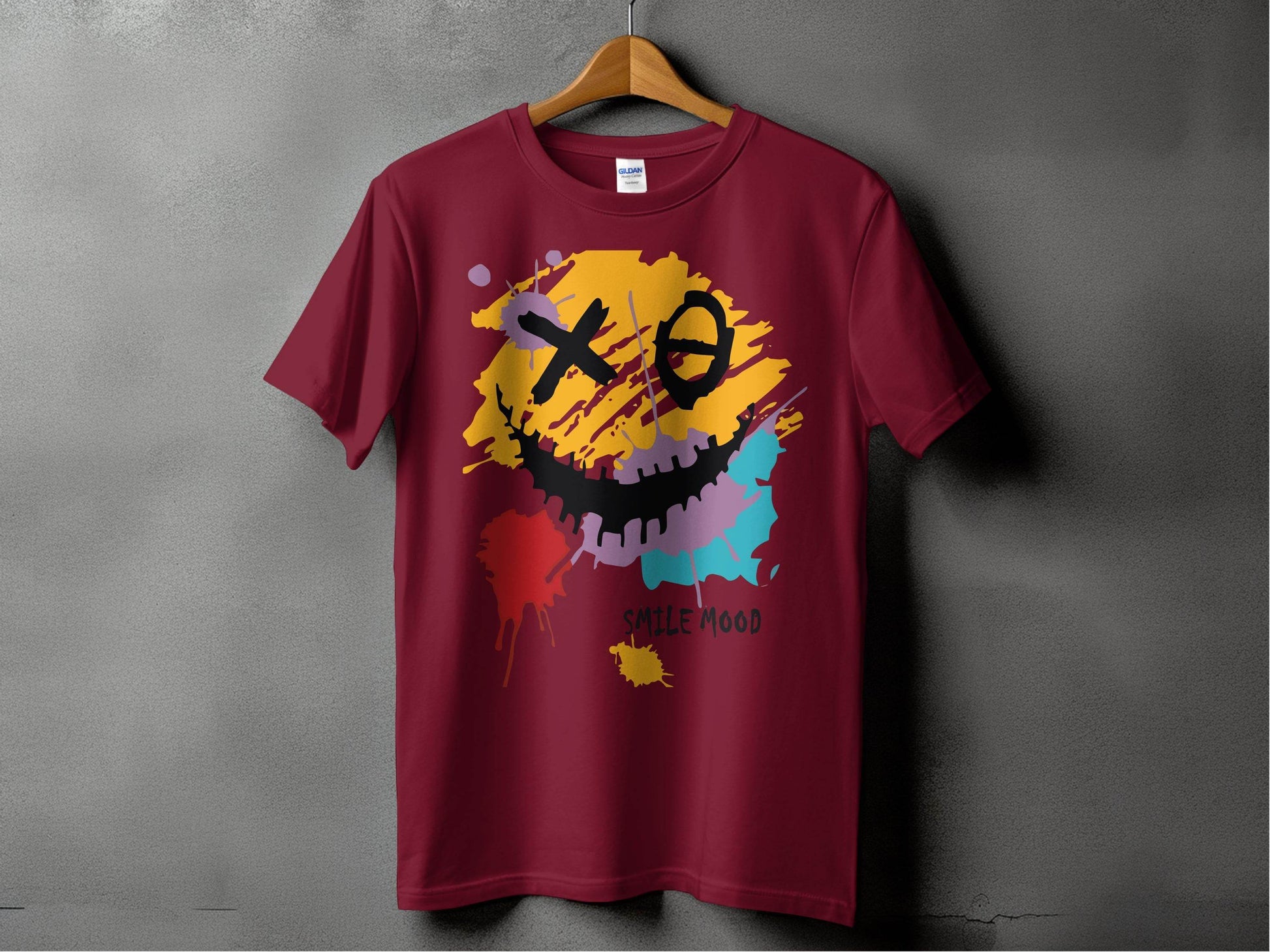 Colorful Smile Mood Abstract Art T-Shirt - Design & Vybe