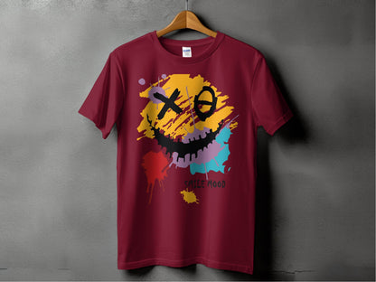 Colorful Smile Mood Abstract Art T-Shirt - Design & Vybe