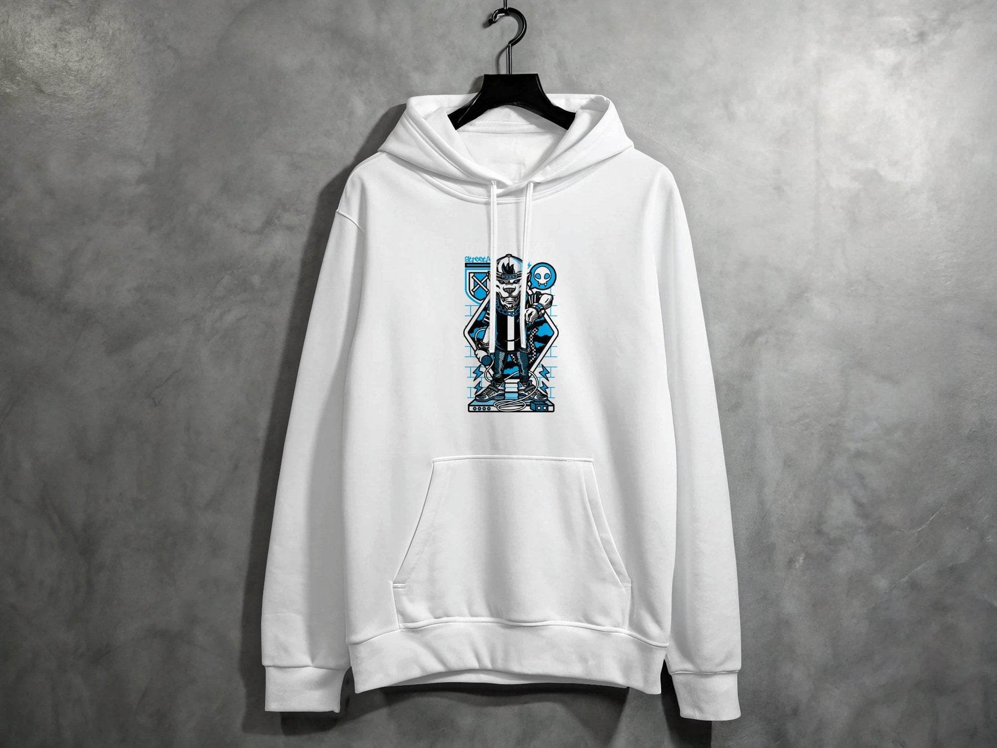 Street Art Urban Panther DJ Design Illustration Hoodie - Design & Vybe