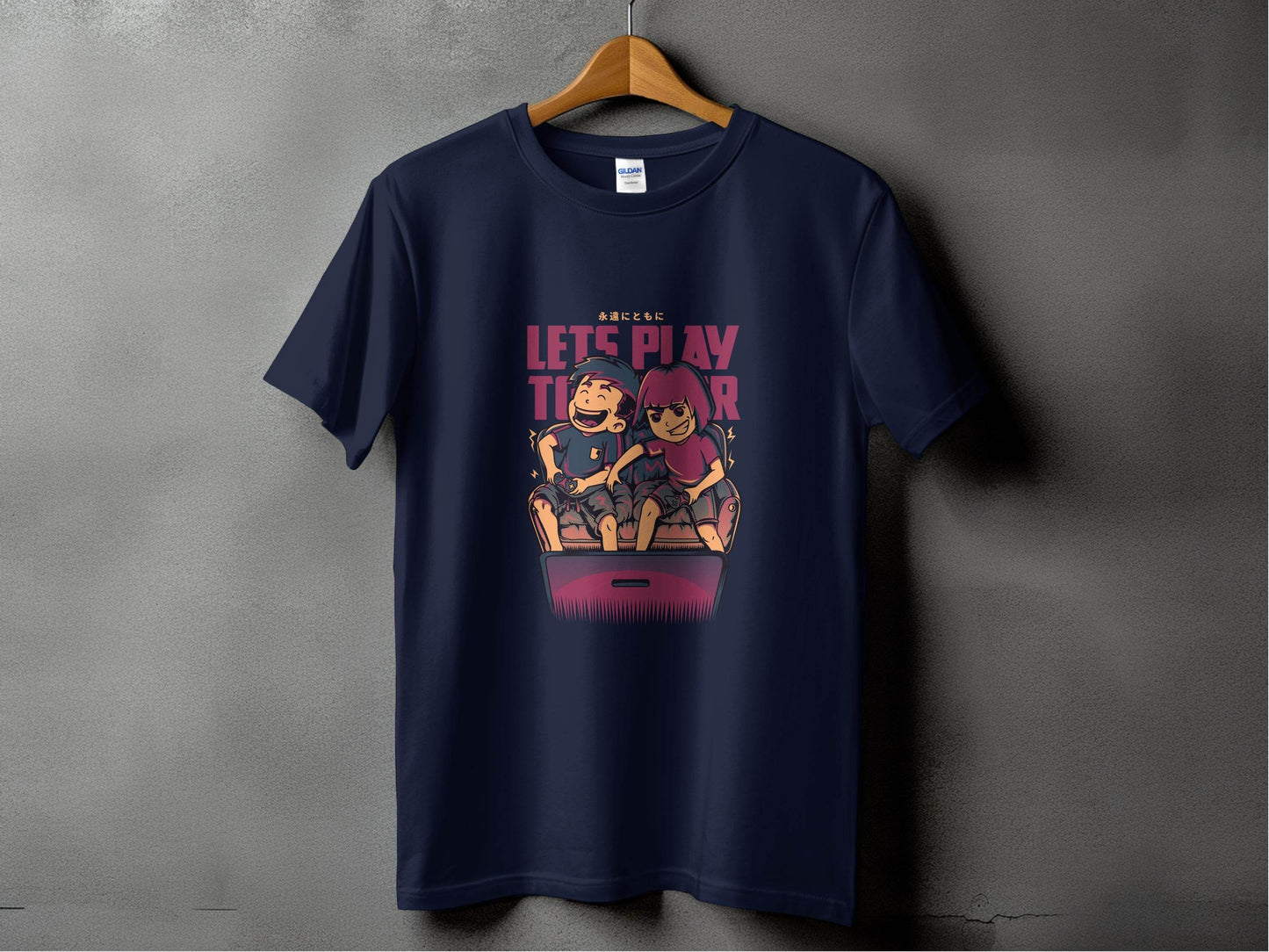 Lets Play Together Gaming Console Video Games T-Shirt - Design & Vybe