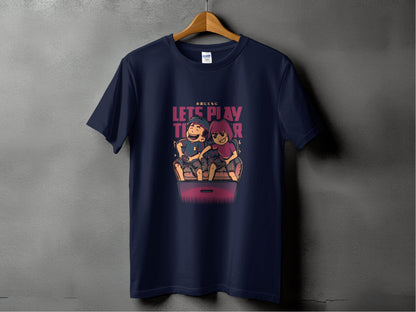 Lets Play Together Gaming Console Video Games T-Shirt - Design & Vybe