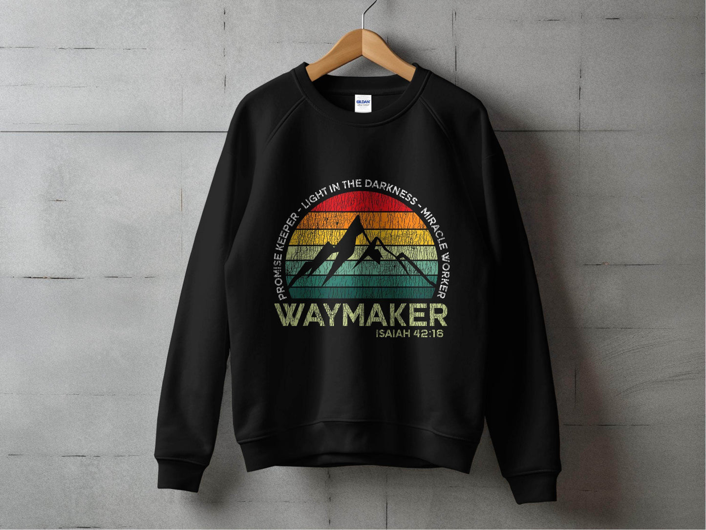 Waymaker Isaiah 42:16 Light In The Darkness Sweater - Design & Vybe