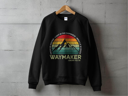 Waymaker Isaiah 42:16 Light In The Darkness Sweater - Design & Vybe