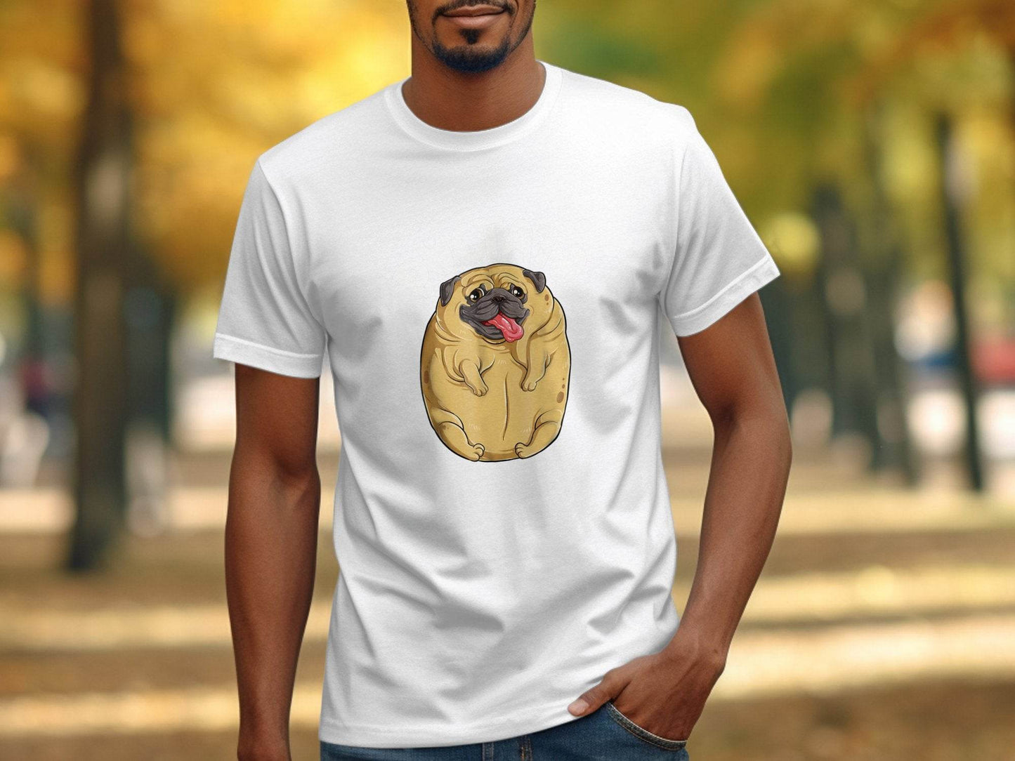 Cute Pugtato Pug Lover Design Graphic T-Shirt - Design & Vybe