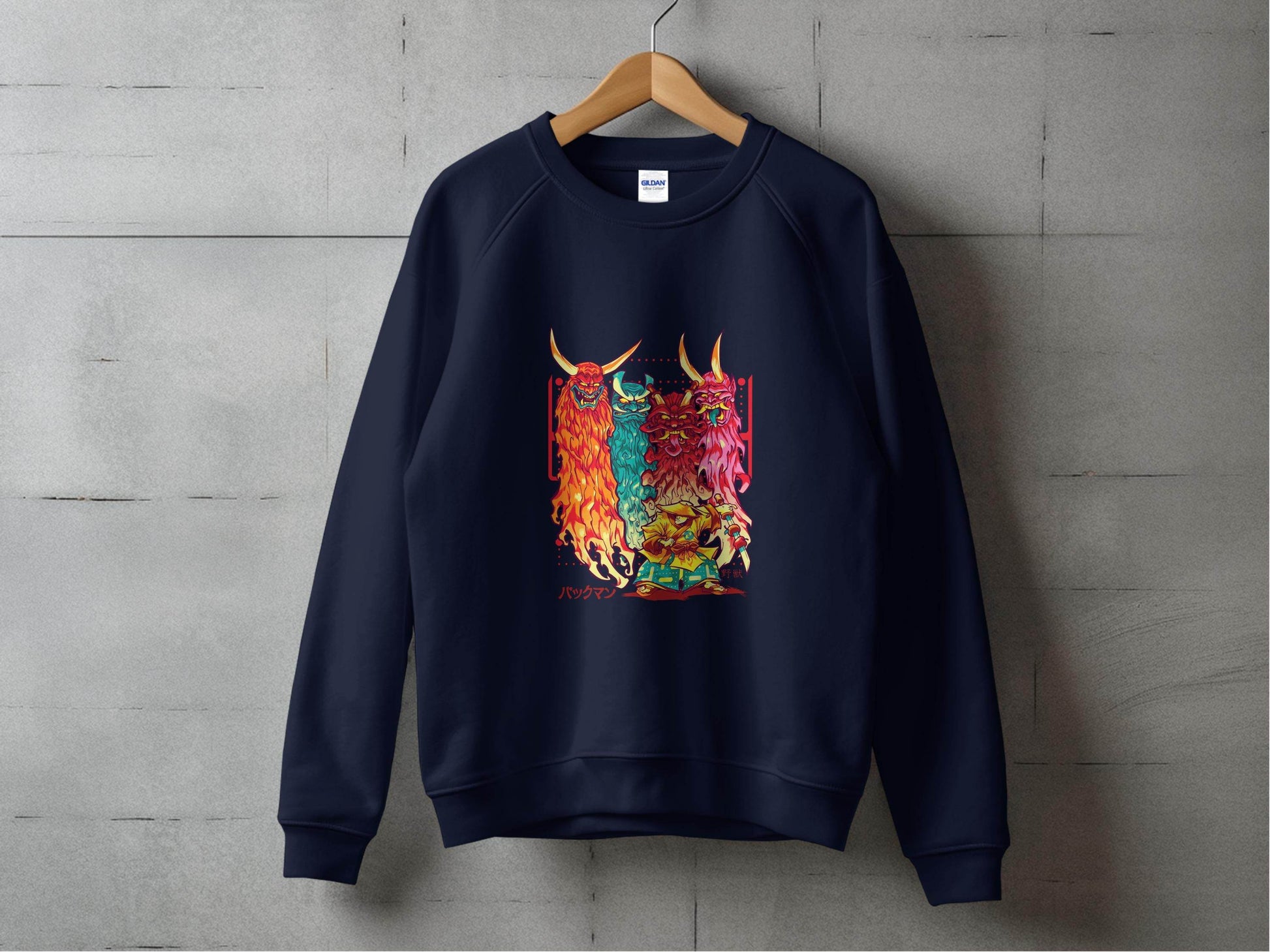 Samurai Versus Demons Graphic Novelty Unisex Sweater - Design & Vybe