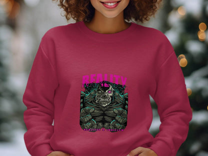 Reality Indiecow Realitee Monster Graphic Sweater - Design & Vybe