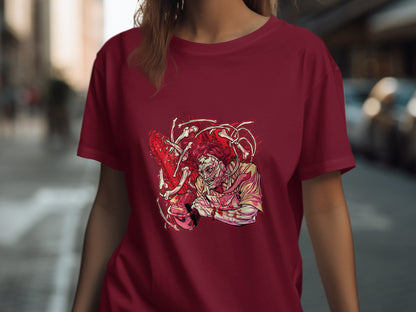 Unique Red Zombie Illustration T-Shirt product type