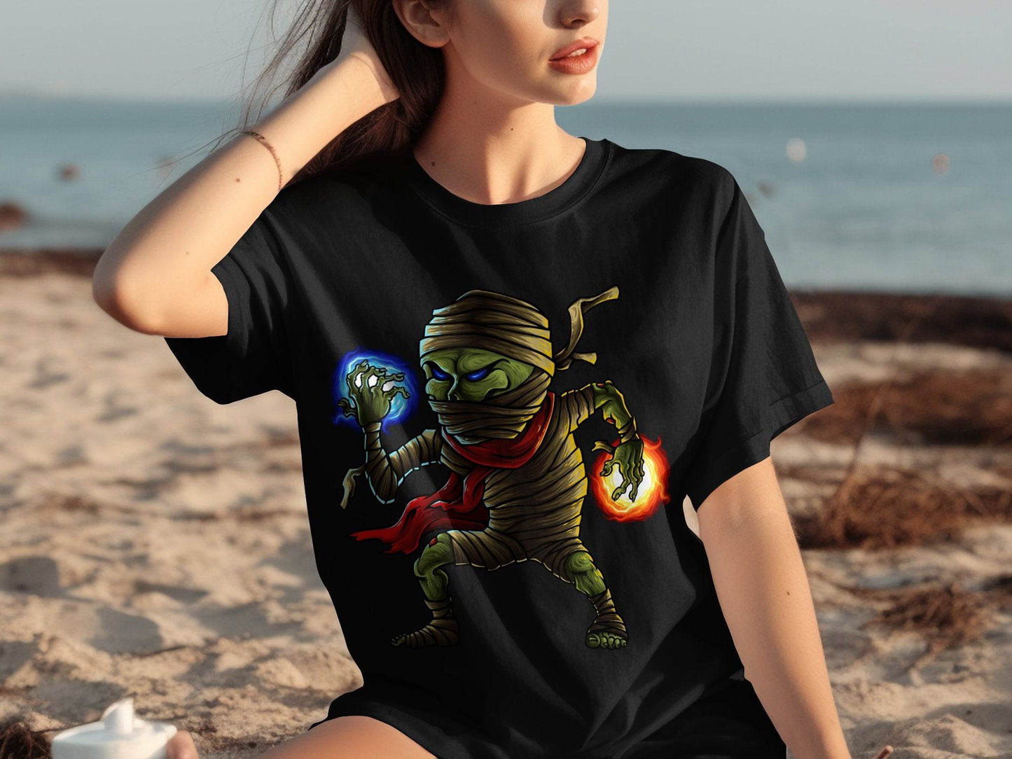 Elemental Mummy Character Design Graphic T-Shirt - Design & Vybe