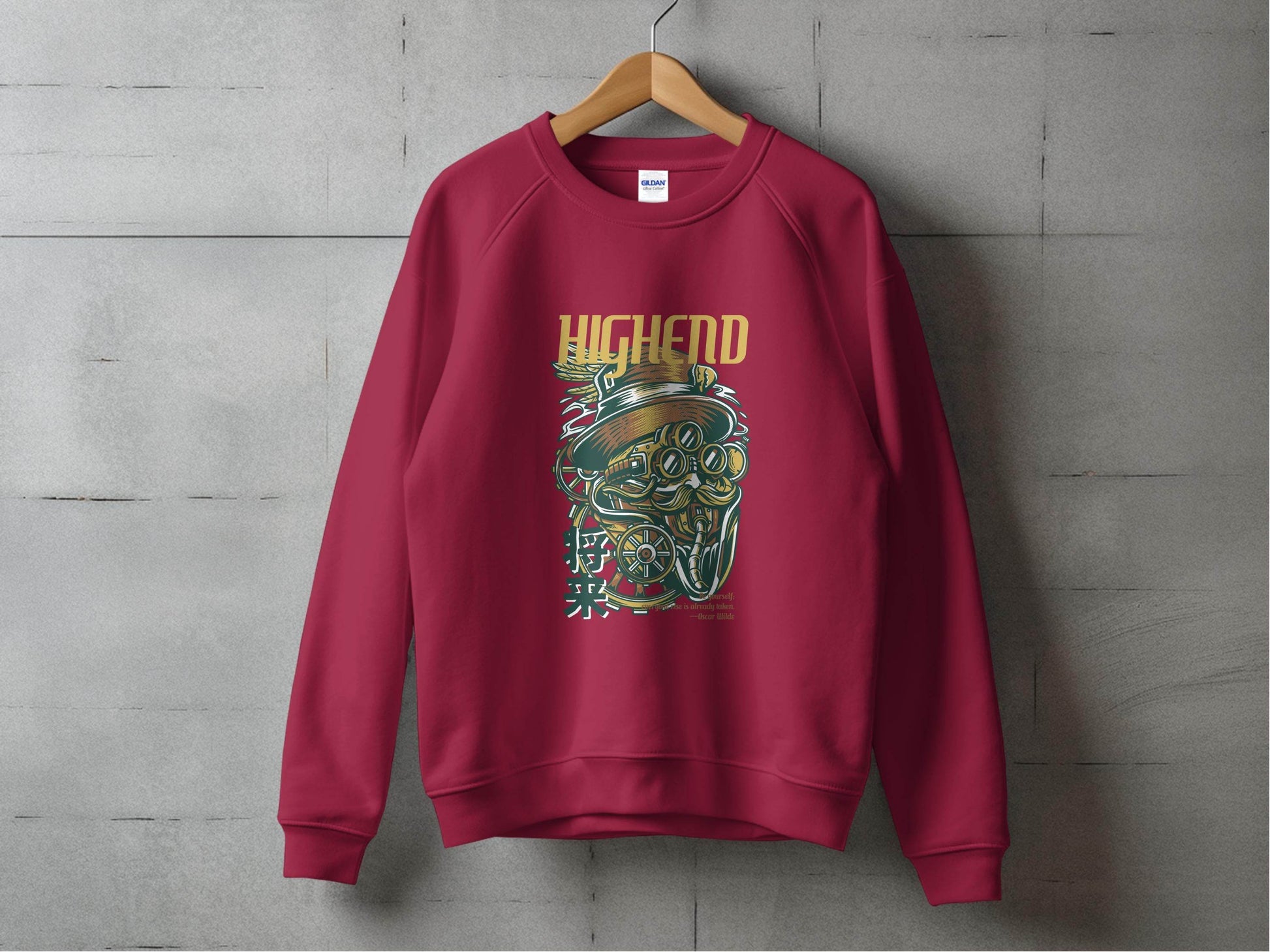 High End Steampunk Design With Future Inscription Sweater - Design & Vybe