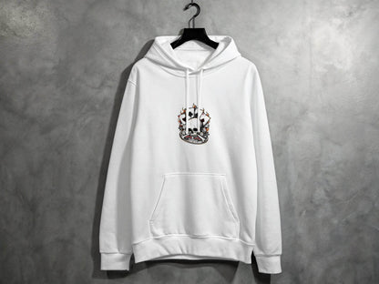 Skull and Gambling Illustration Graphic Design Hoodie - Design & Vybe
