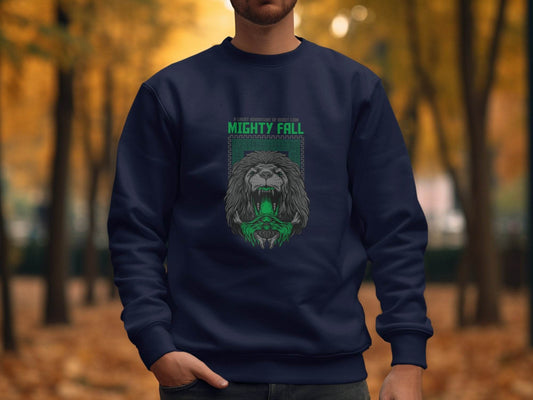 A Great Adventure Of Beast Lion Mighty Fall Design Hoodie - Design & Vybe