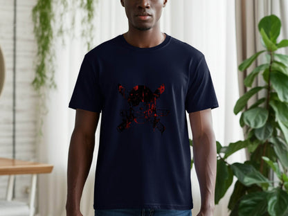 Pirate Symbol with Bloody Swords Skull Artistic Design T-Shirt - Design & Vybe