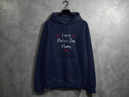 Happy Mother's Day Mummy Heart Design Graphic Hoodie - Design & Vybe