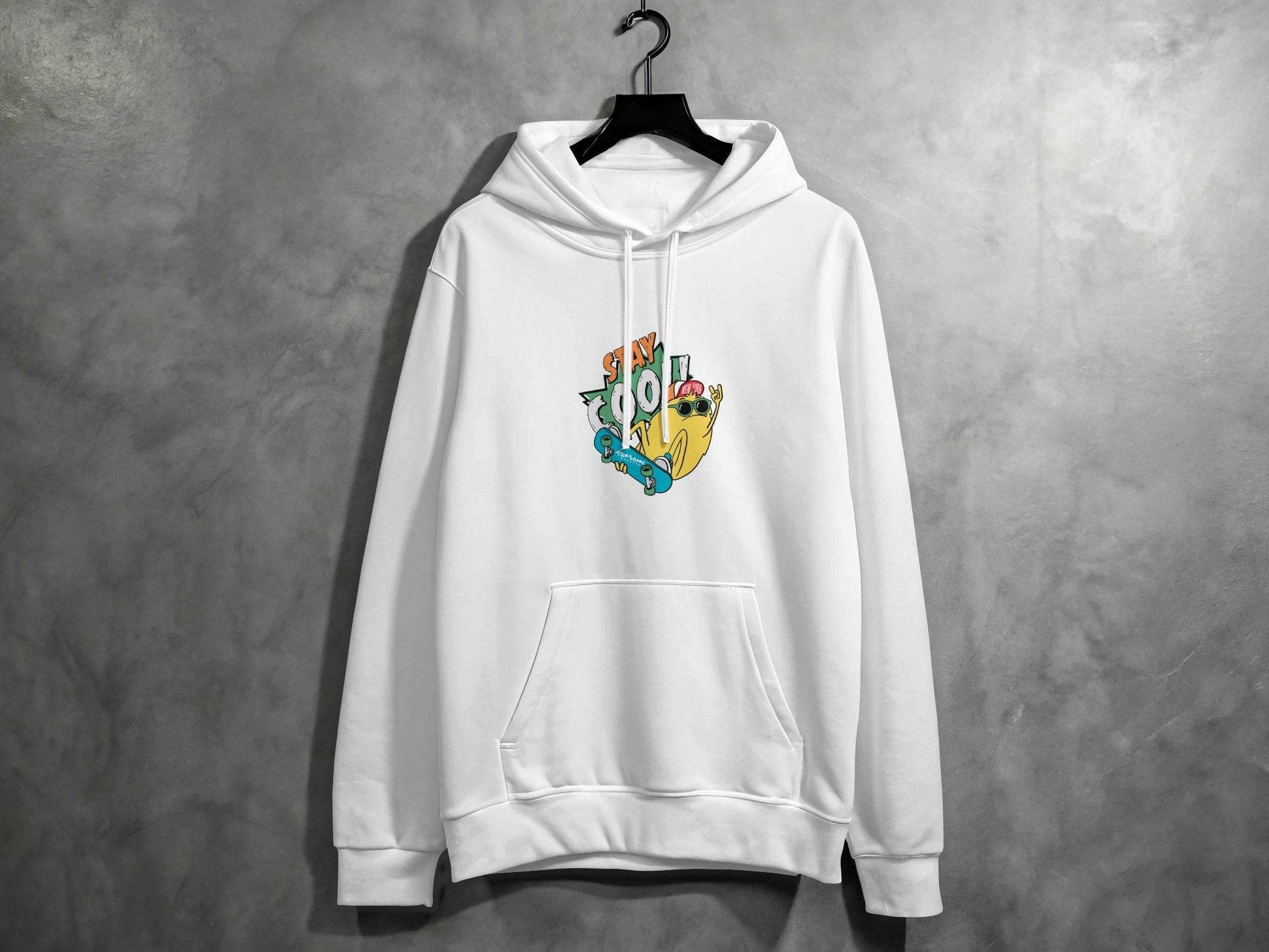 Stay Cool Skateboarding Frog Graphic Hoodie - Design & Vybe
