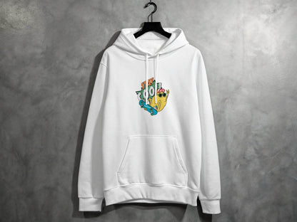 Stay Cool Skateboarding Frog Graphic Hoodie - Design & Vybe