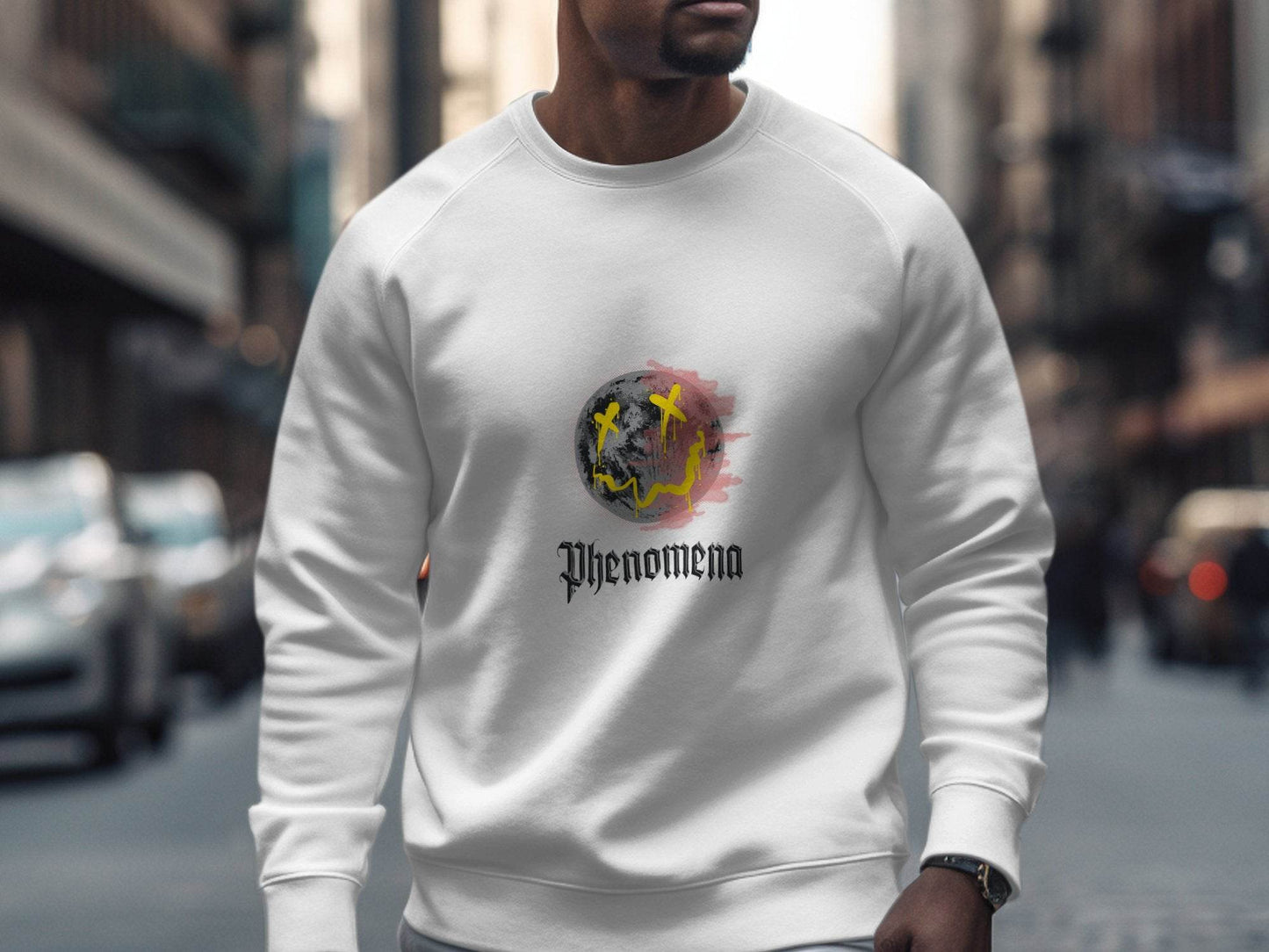 Phenomena Gothic Grunge Smile Face Design Style Sweater - Design & Vybe