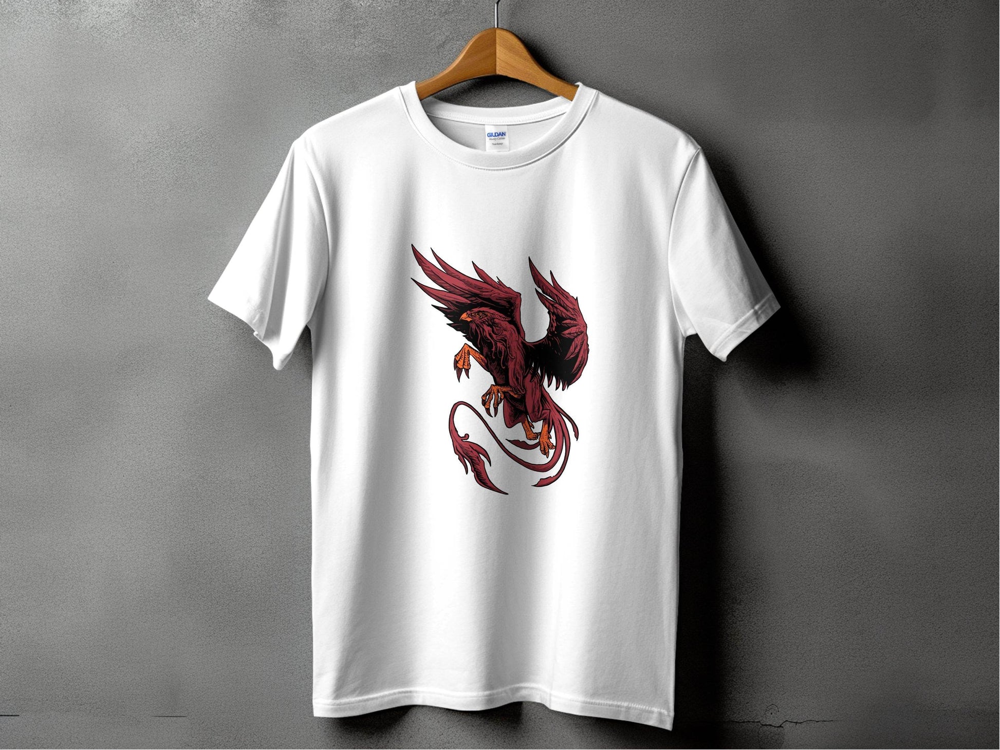 Fierce Mythical Creature Art Design Printed T-Shirt - Design & Vybe