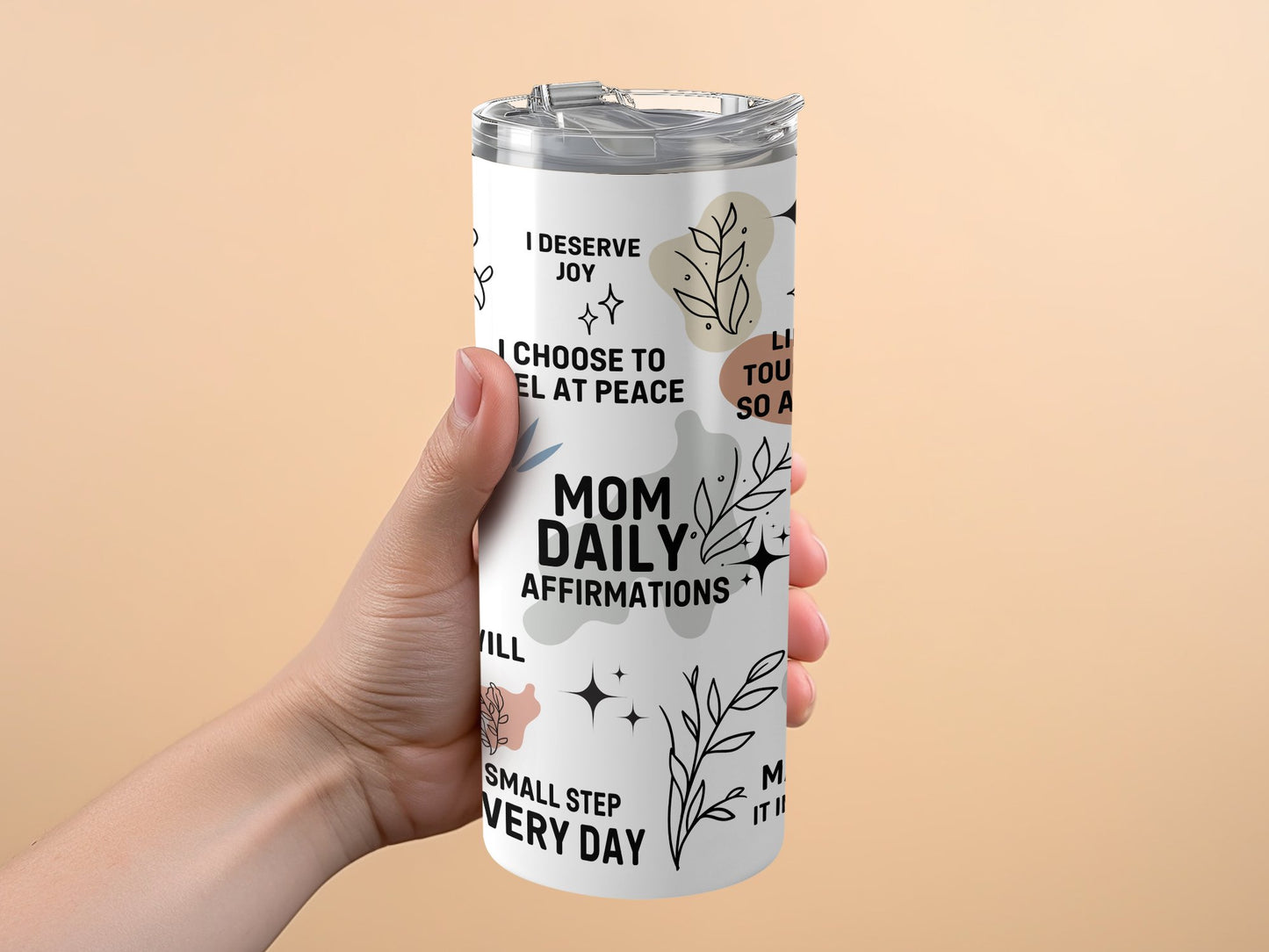 Mom Daily Affirmations Motivational Travel Mug product