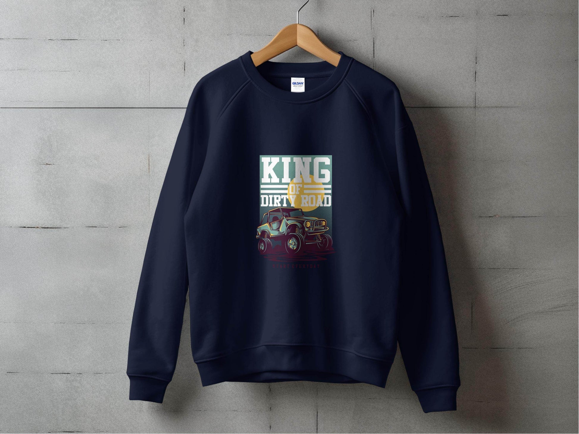King Of Dirty Road Everyday Driving Adventure Sweater - Design & Vybe