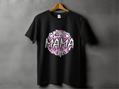 Dog Mama Life In Circle Graphic Unique Style T-Shirt - Design & Vybe