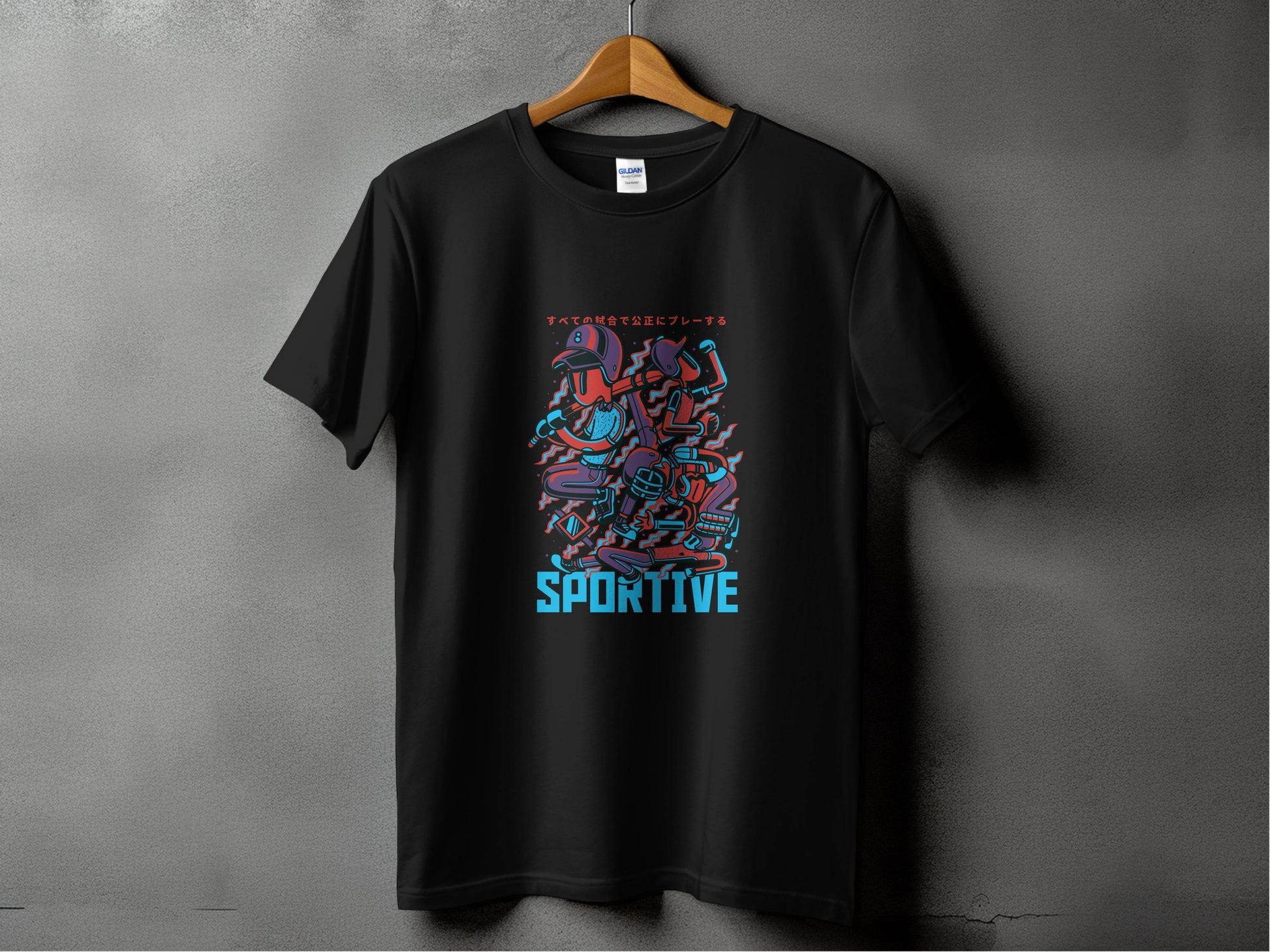 Sportive Characters Artistic Graphic Design Premium T-Shirt - Design & Vybe