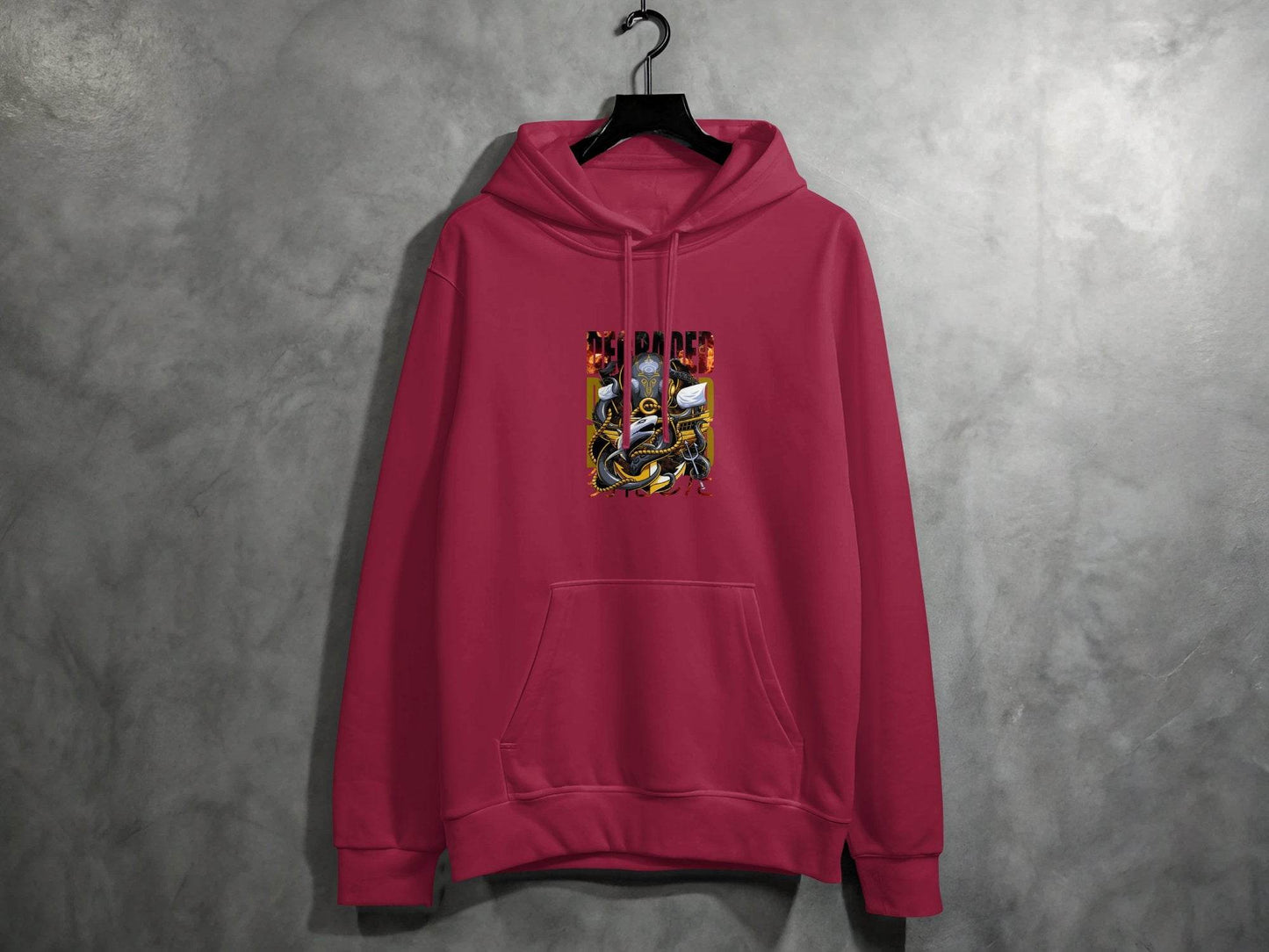 Degraded Design with Shark Anchor Octopus Artwork Hoodie - Design & Vybe