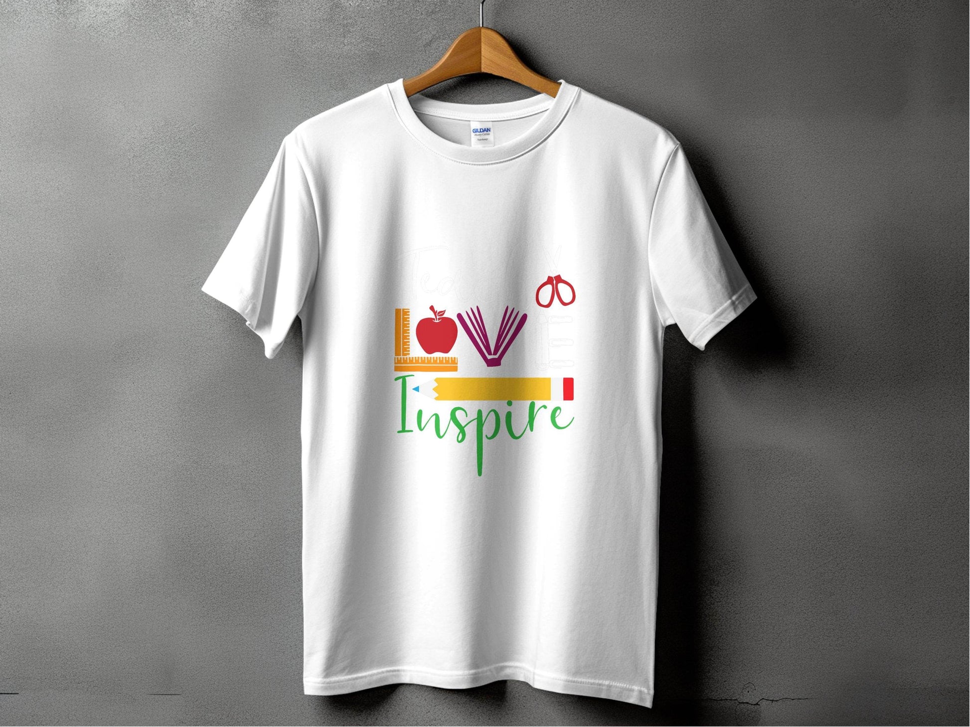 Teach Love Inspire Back To School Design Teachers T-Shirt - Design & Vybe