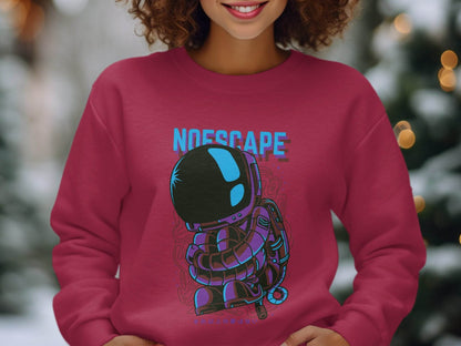 No Escape Spaceman Illustration Graphic Sweater - Design & Vybe