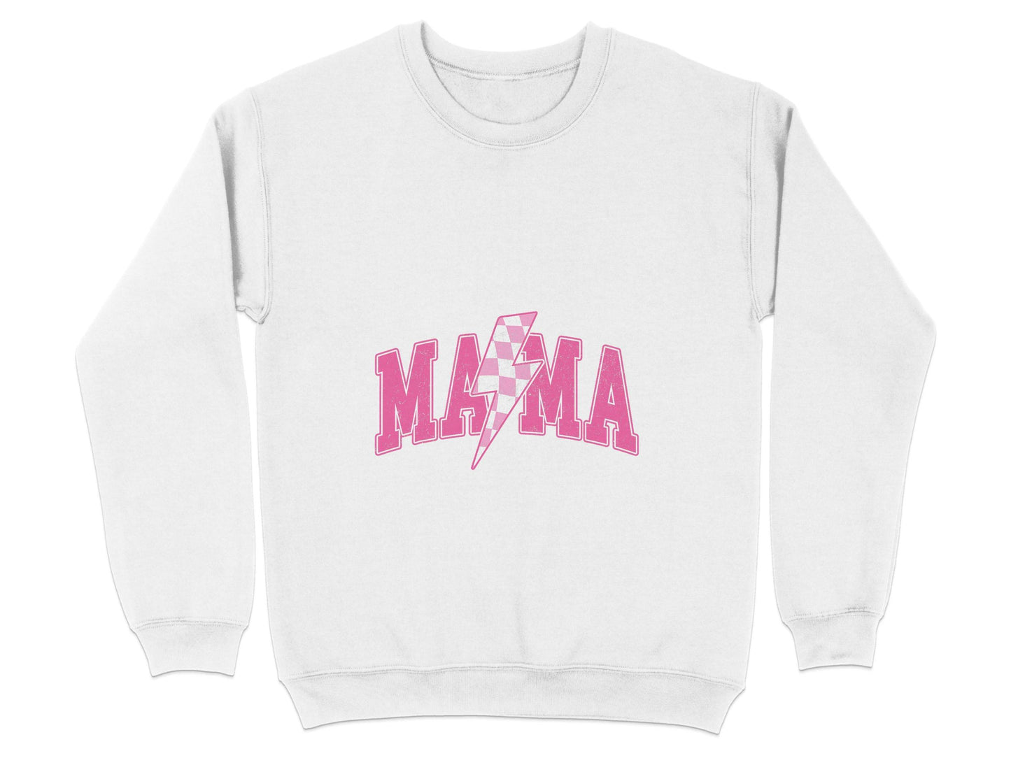 Mama Pink Lightning Bolt Graphic Designs Women Sweater - Design & Vybe