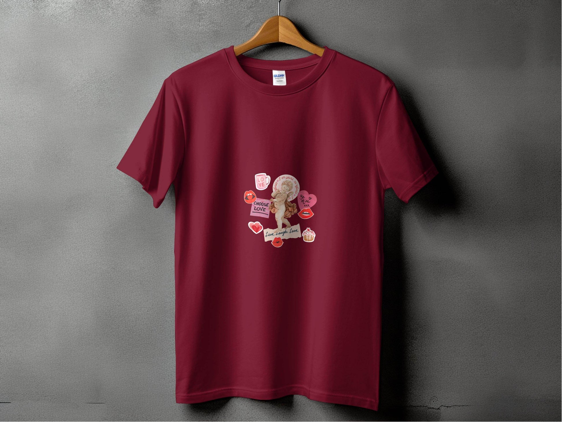Cupid with Love and Valentine's Day Elements T-Shirt - Design & Vybe