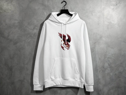 Fierce Mythical Creature Art Design Printed Hoodie - Design & Vybe