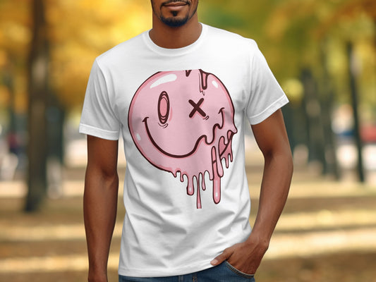 Dripping Smiley Face Graphic T-shirt product type
