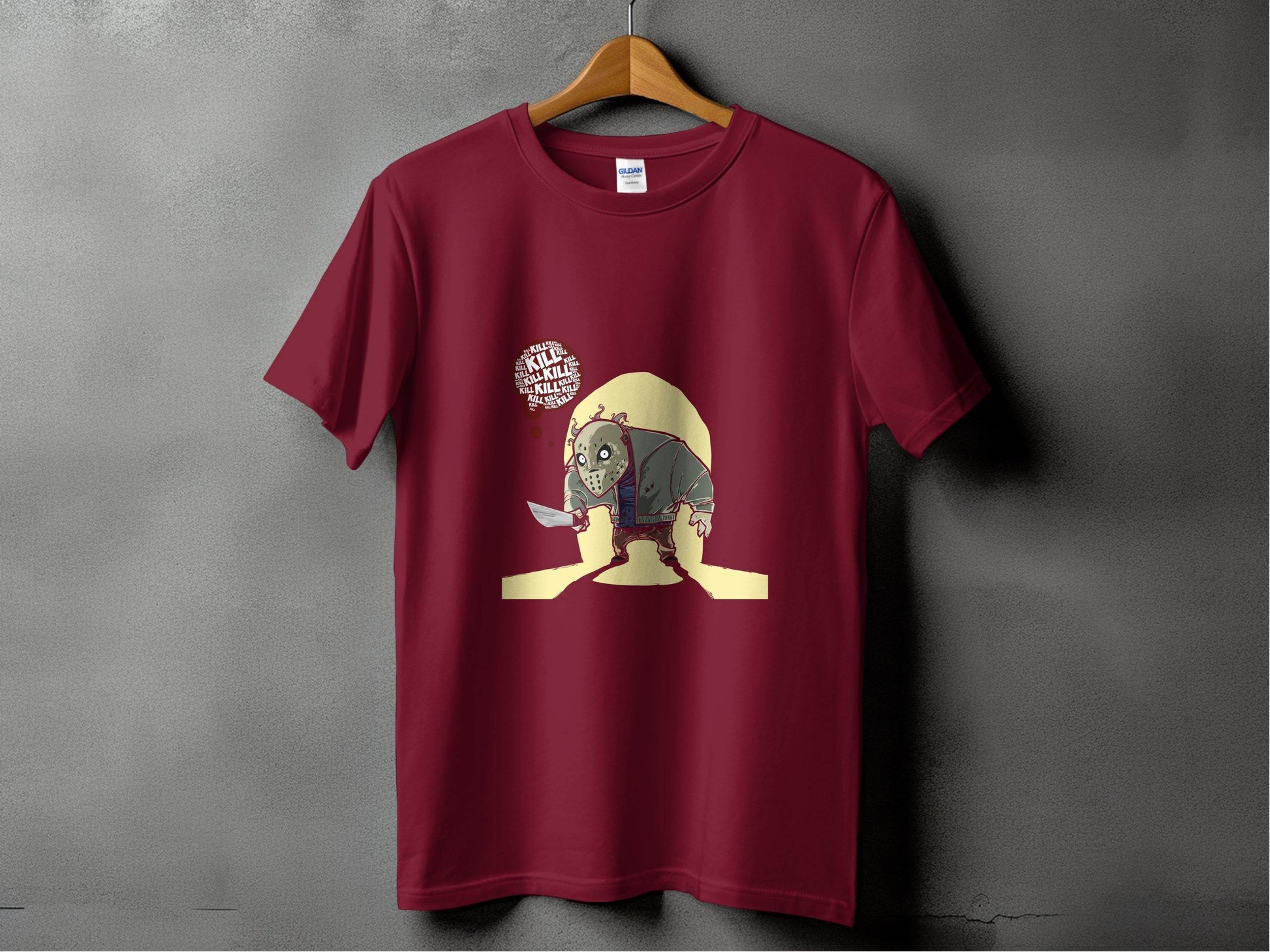 Jason Voorhees Kill Thoughts Friday Horror Movie T-Shirt - Design & Vybe