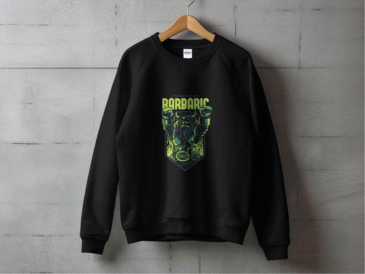 Stronger Like Hell Barbaric Warrior Graphic Sweater - Design & Vybe