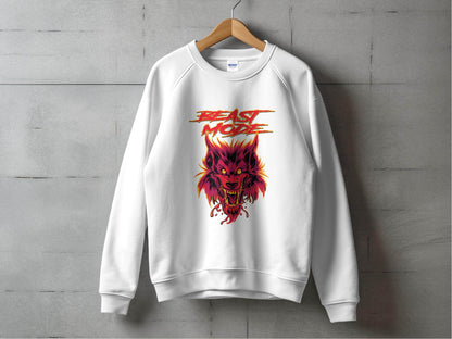 Beast Mode Graphic Print On Premium Quality Unisex Sweater - Design & Vybe