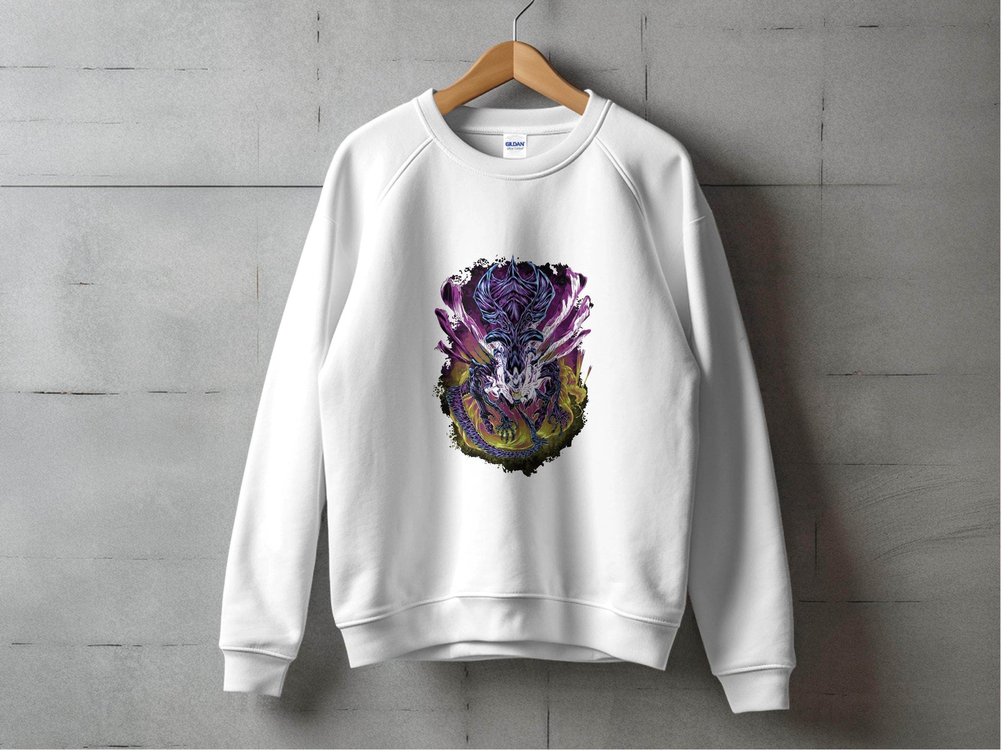 The Queen Xenomorph Art Monster Illustration Sweater - Design & Vybe