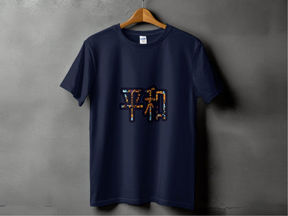 Peace Harmony Symbol With Floral Art Inside Letters T-Shirt - Design & Vybe