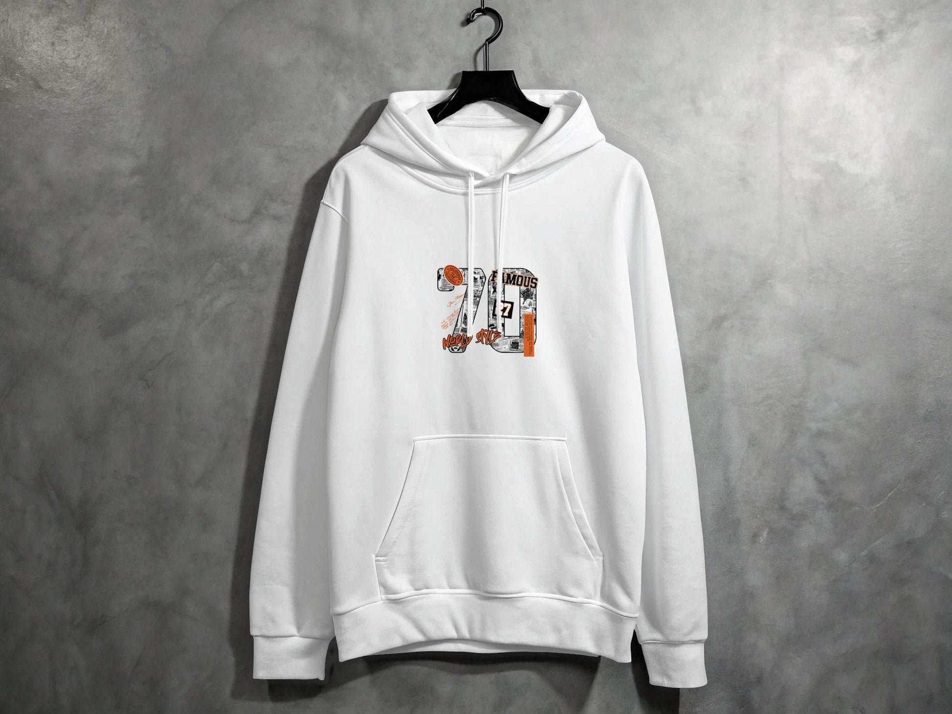 Retro Newspaper Famous 70 World Style Number 27 Hoodie - Design & Vybe