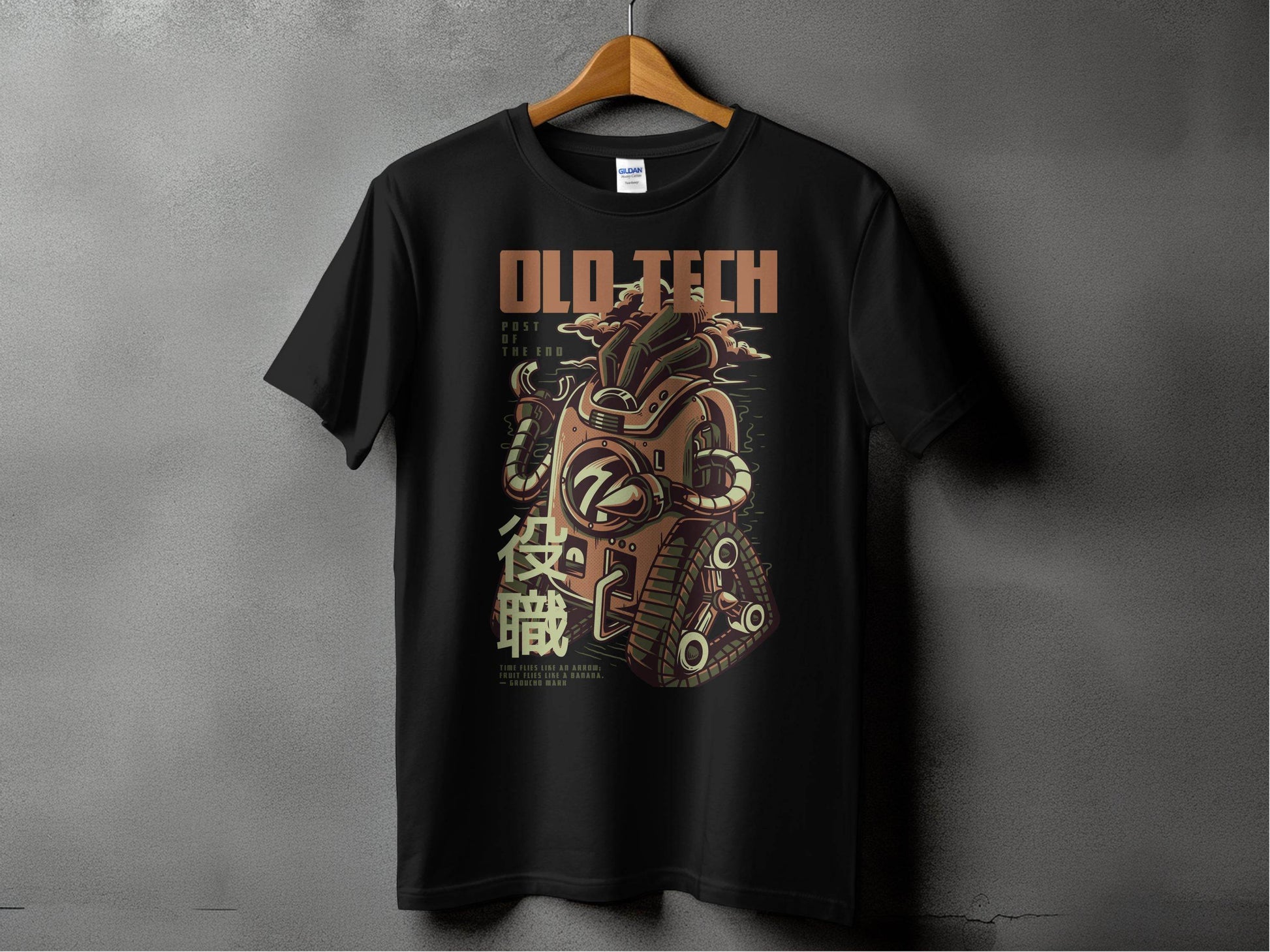 Old Tech Post of the End Robot Inspired T-Shirt - Design & Vybe