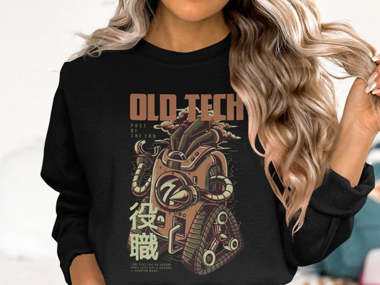 Old Tech Post of the End Robot Inspired Sweater - Design & Vybe