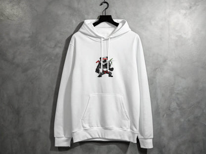 Fierce Martial Arts Panda Printed Hoodie - Design & Vybe