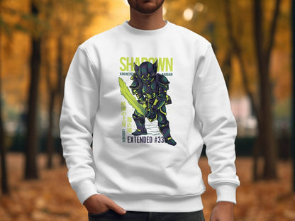 King Never Bargain Extended Knight Vector Art Sweater - Design & Vybe